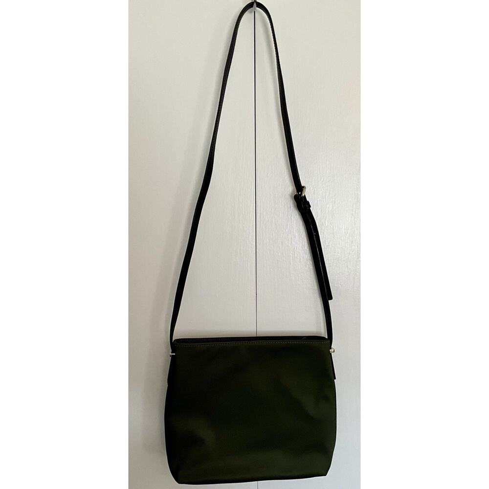 Kate Spade New York Dessi Wilson Road Nylon Crossbody Bag In Olive Green NWOT - Picture 4 of 15